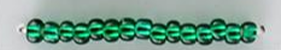 Silver Lined RR Seed Beads Size 11/0 - Pine