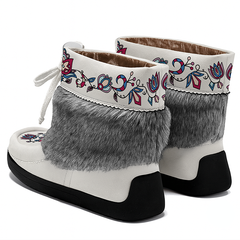 Northern Ember Leather MocLux Ankle with Fur
