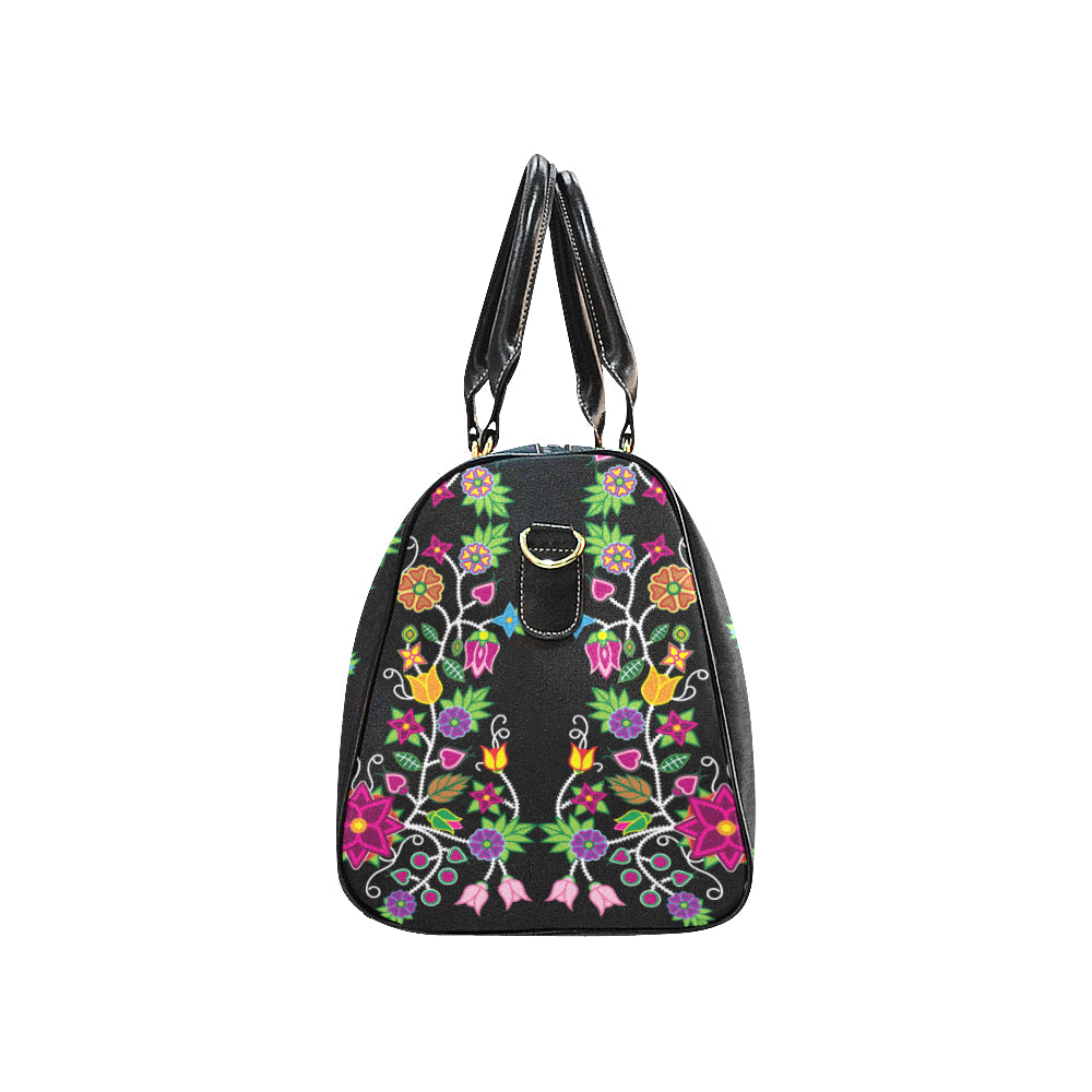 Floral Beadwork New Waterproof Travel Bag/Large (Model 1639)