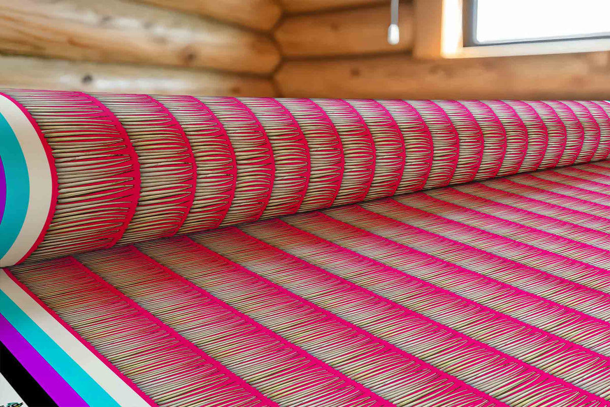 Dentalium on Pink Cotton Poplin