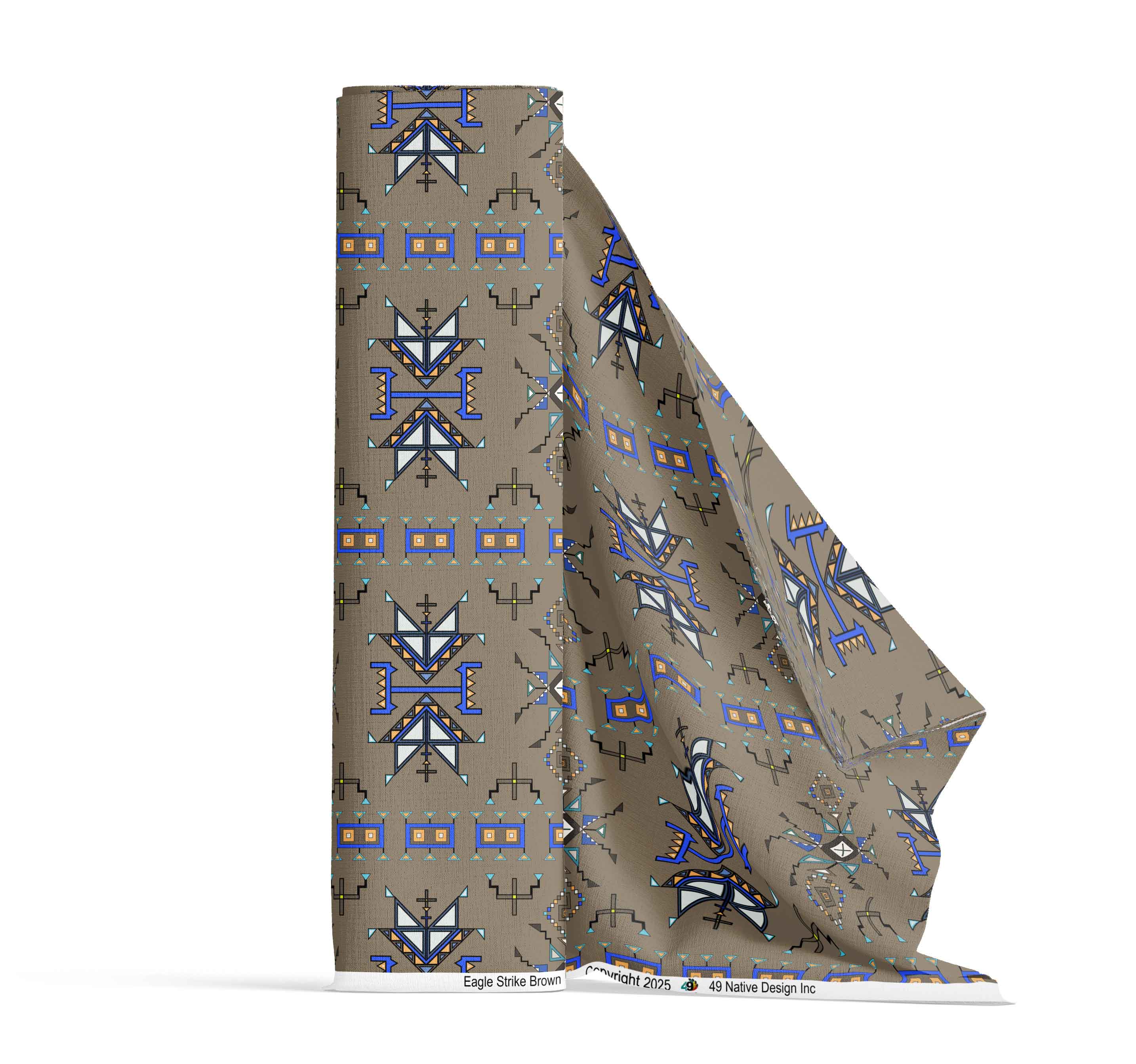 Eagle Strike Brown Cotton Poplin
