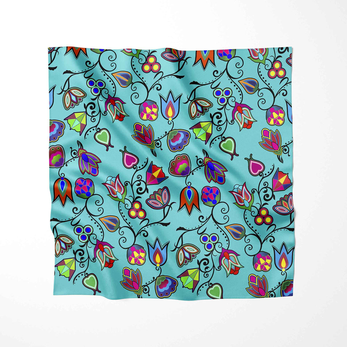 Indigenous Paisley Sky Cotton Poplin