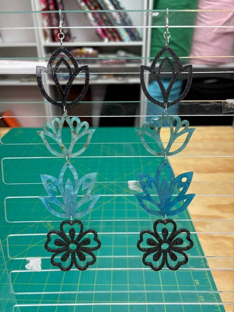 Handmade Long Acrylic Earrings