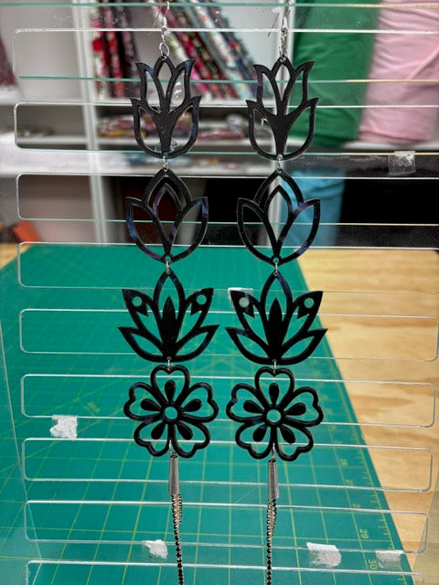 Handmade Long Acrylic Earrings