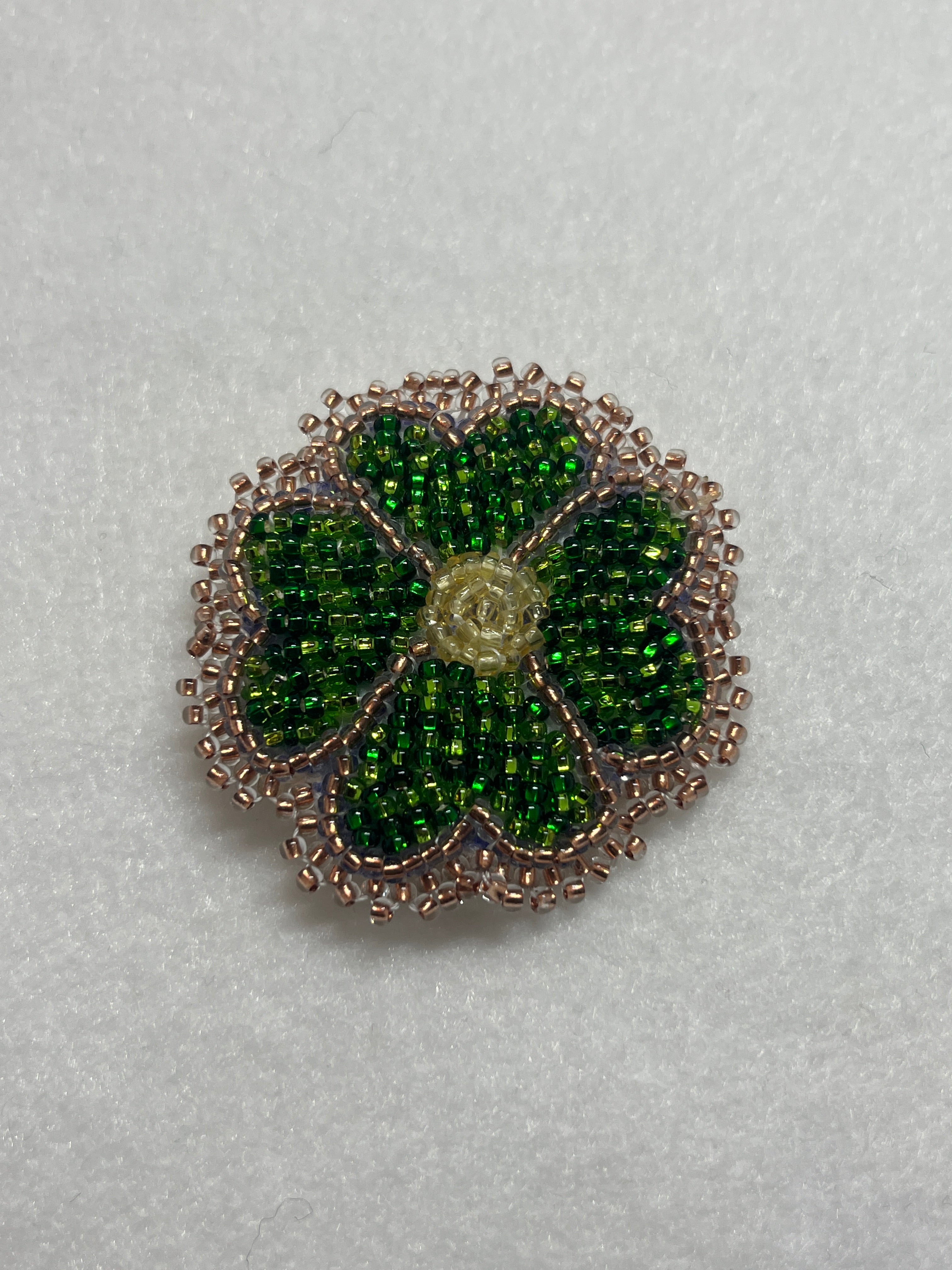 Brandon Swain Novlesky Small Shamrock Flower Pin