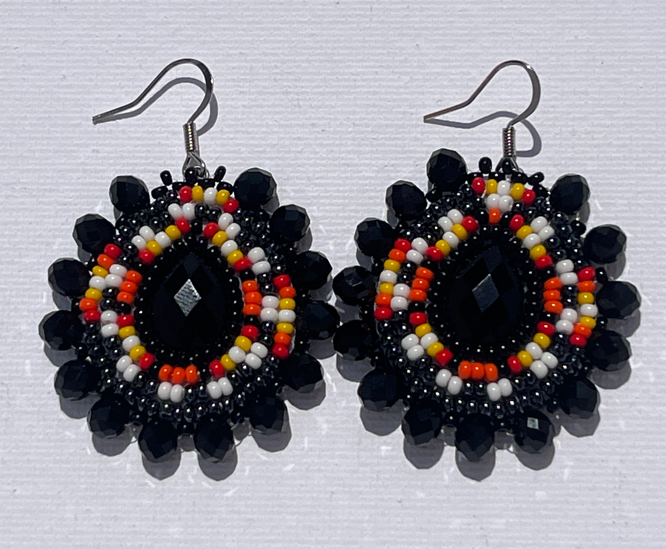 Brandon Swain Novlesky Black Teardrop Earrings 2
