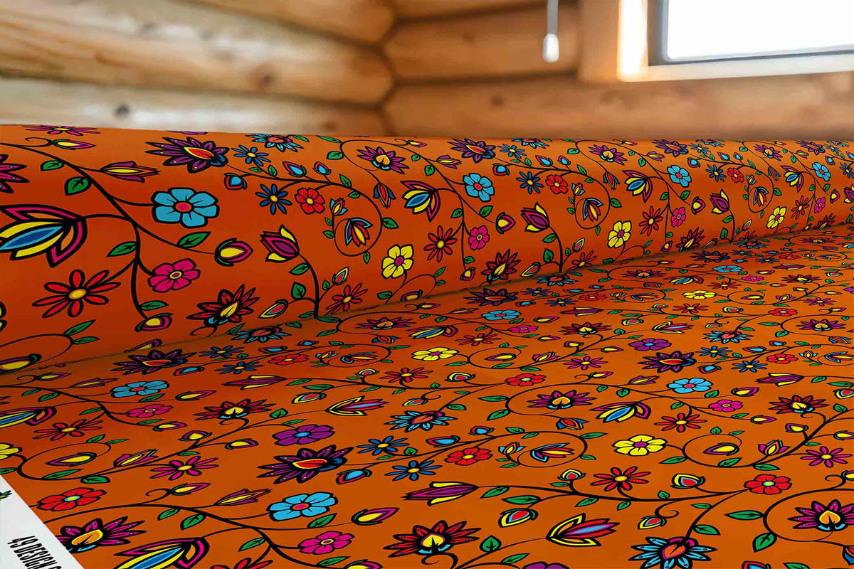 Nature's Nexus Orange Cotton Poplin