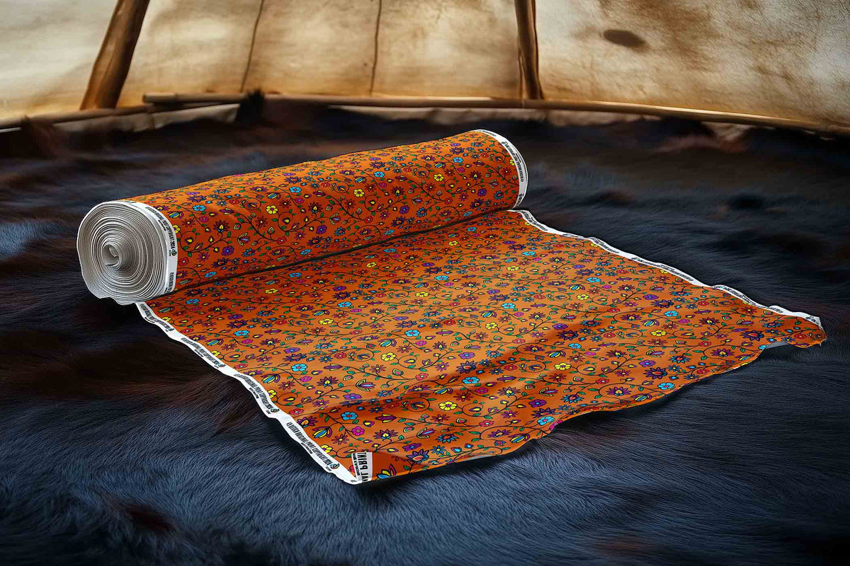 Nature's Nexus Orange Cotton Poplin