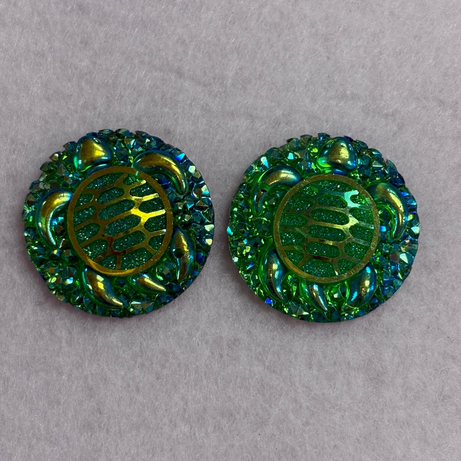 Turtle Cabochons Set of 2