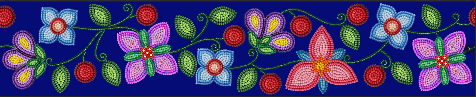 Petal Harmony Printed Ribbon