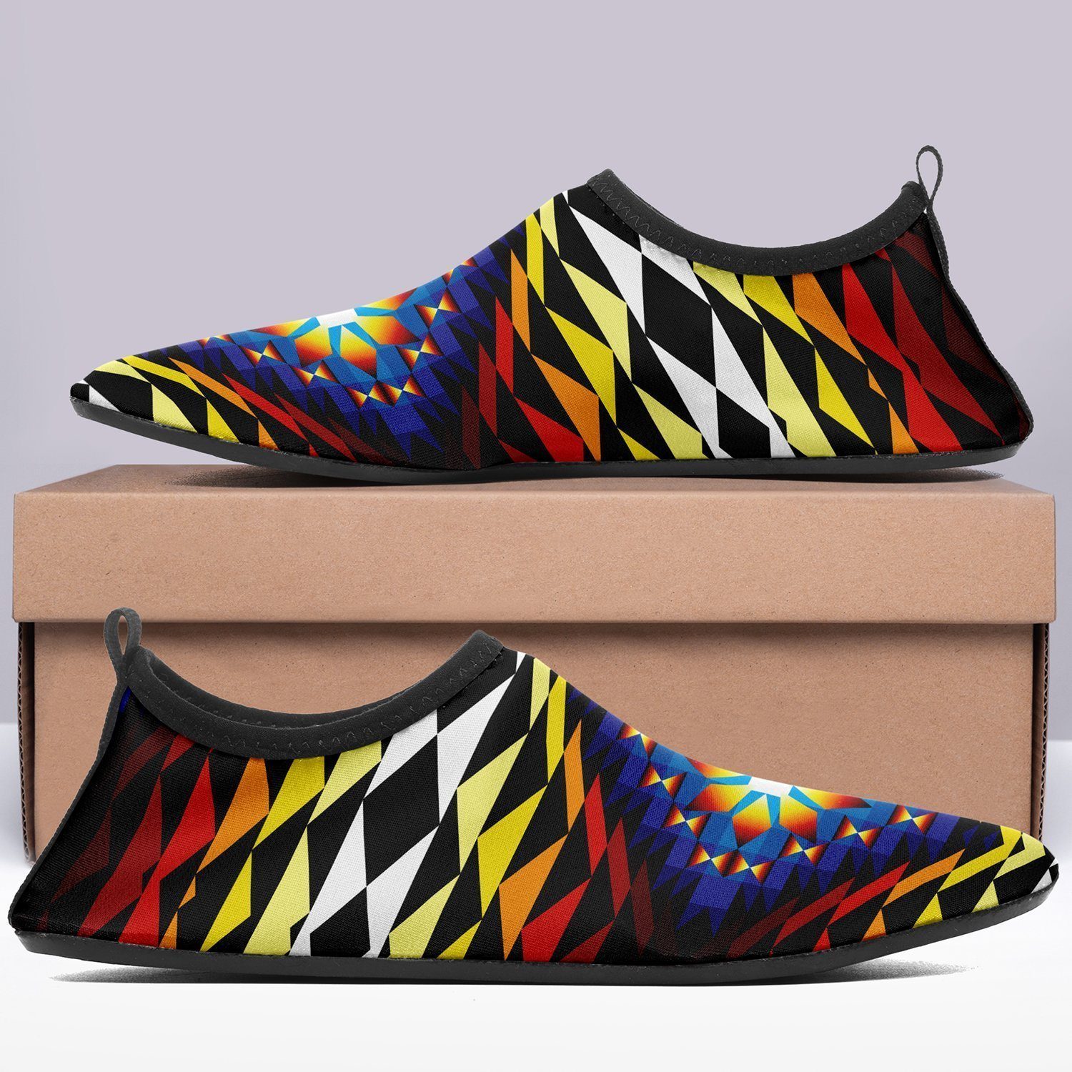 Sunset Blanket Sockamoccs Kid's Slip On Shoes 49 Dzine