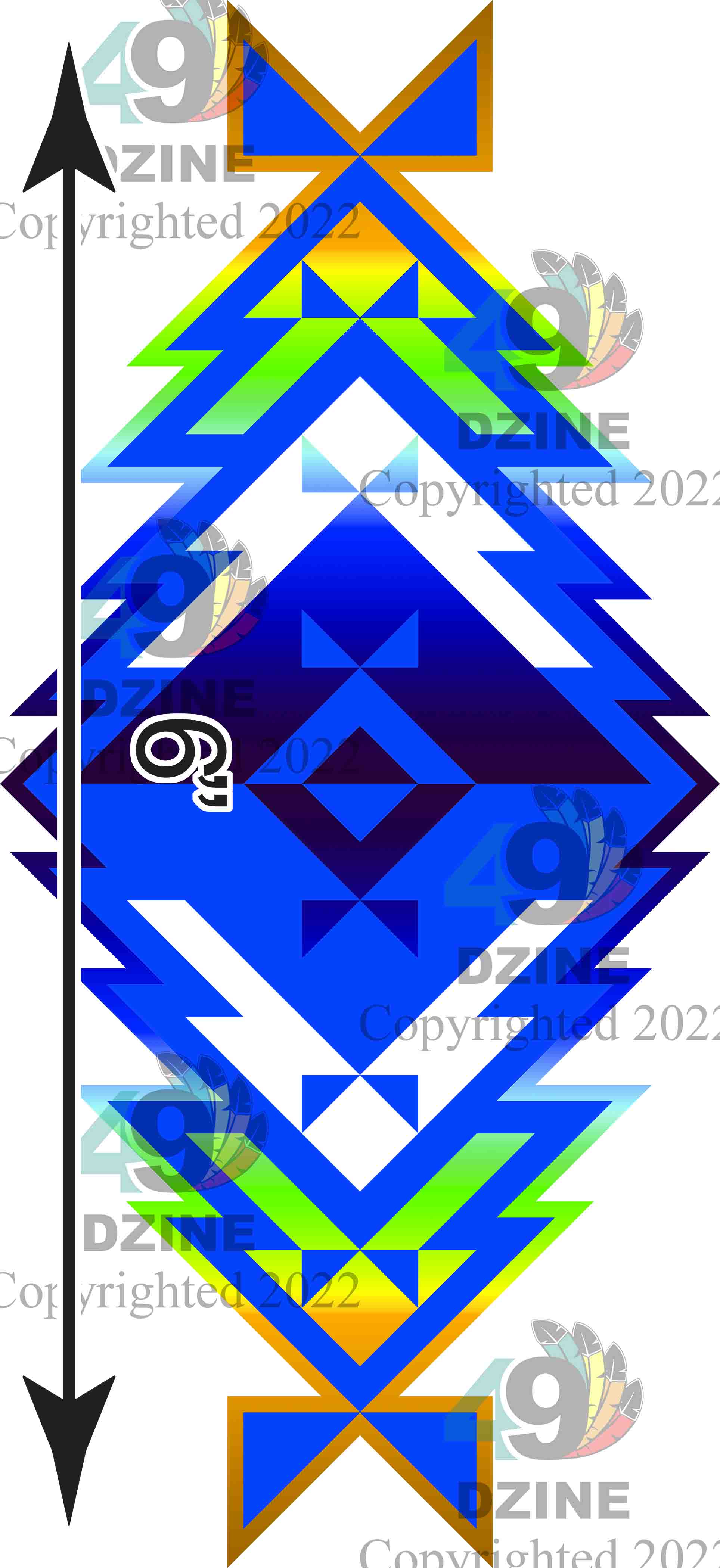 6-inch Geometric Transfer Meta Tipi Transfers 49 Dzine