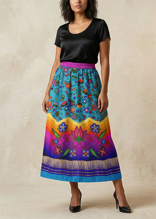 Beaded Offering Blue 3 Skirt
