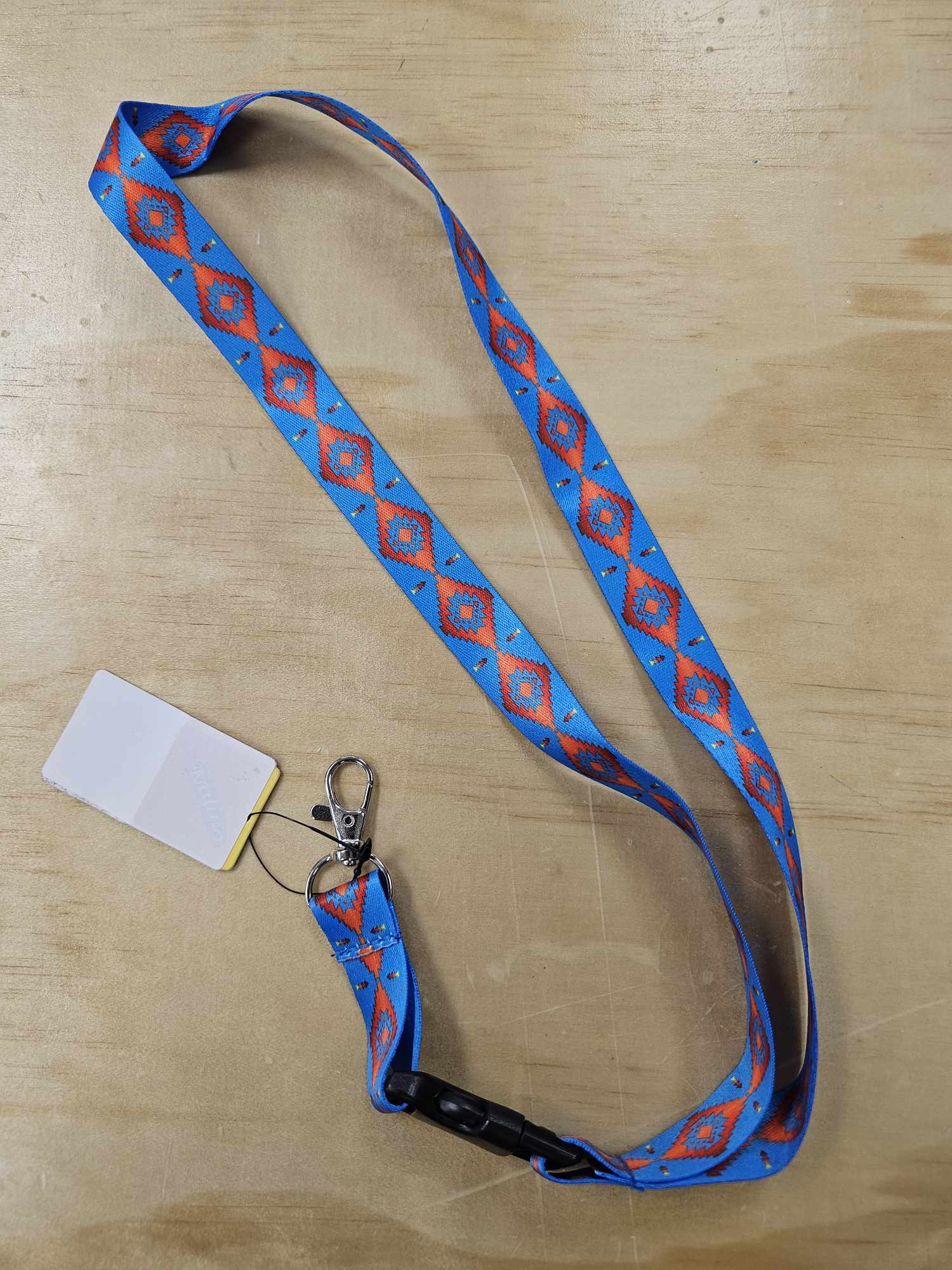 Geometric Print Lanyard