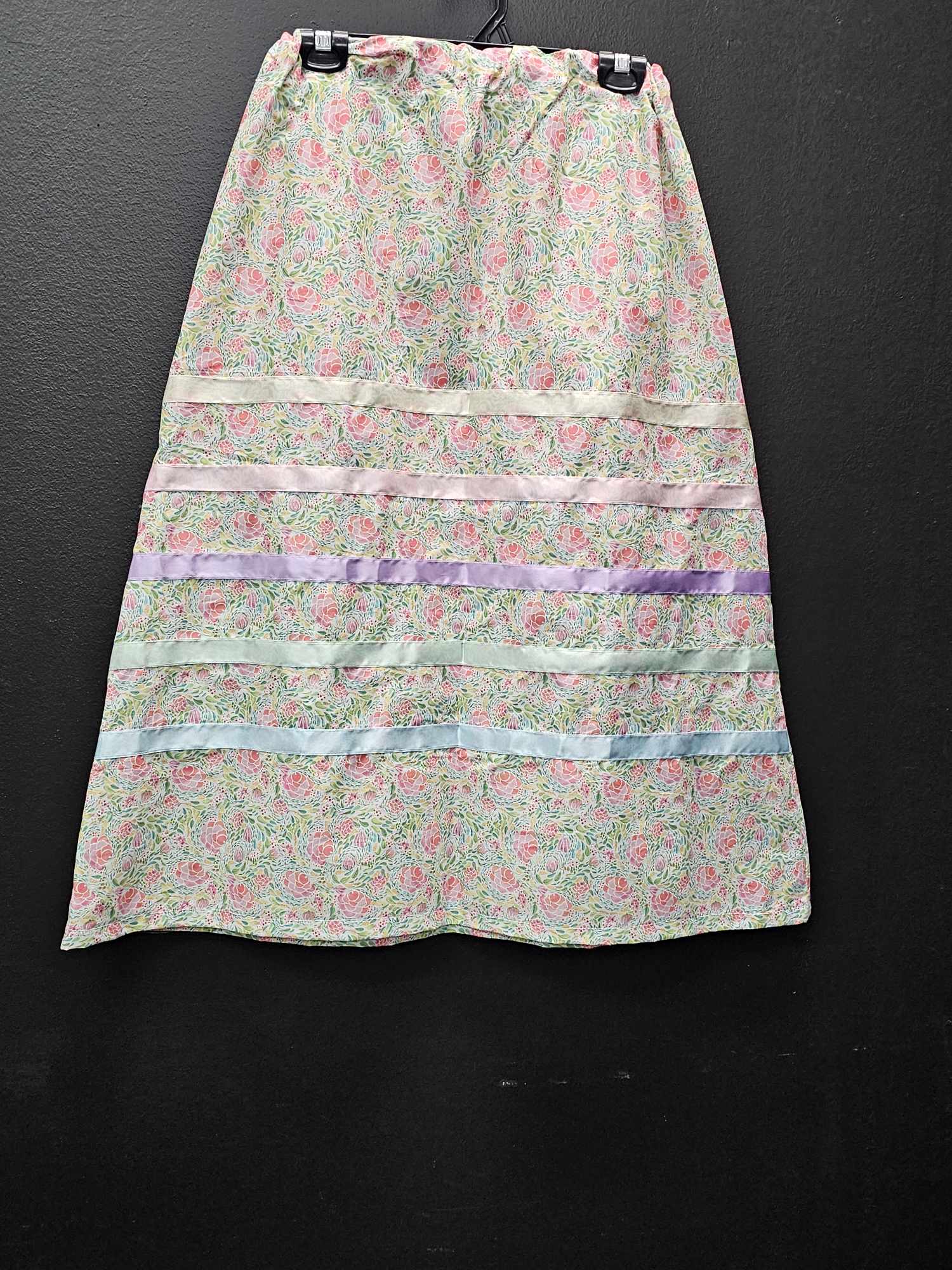 Pink Rose Garden Ribbon Skirt