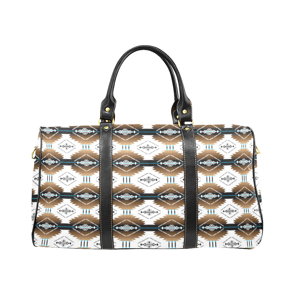 Cofitichequi White New Waterproof Travel Bag/Large (Model 1639)