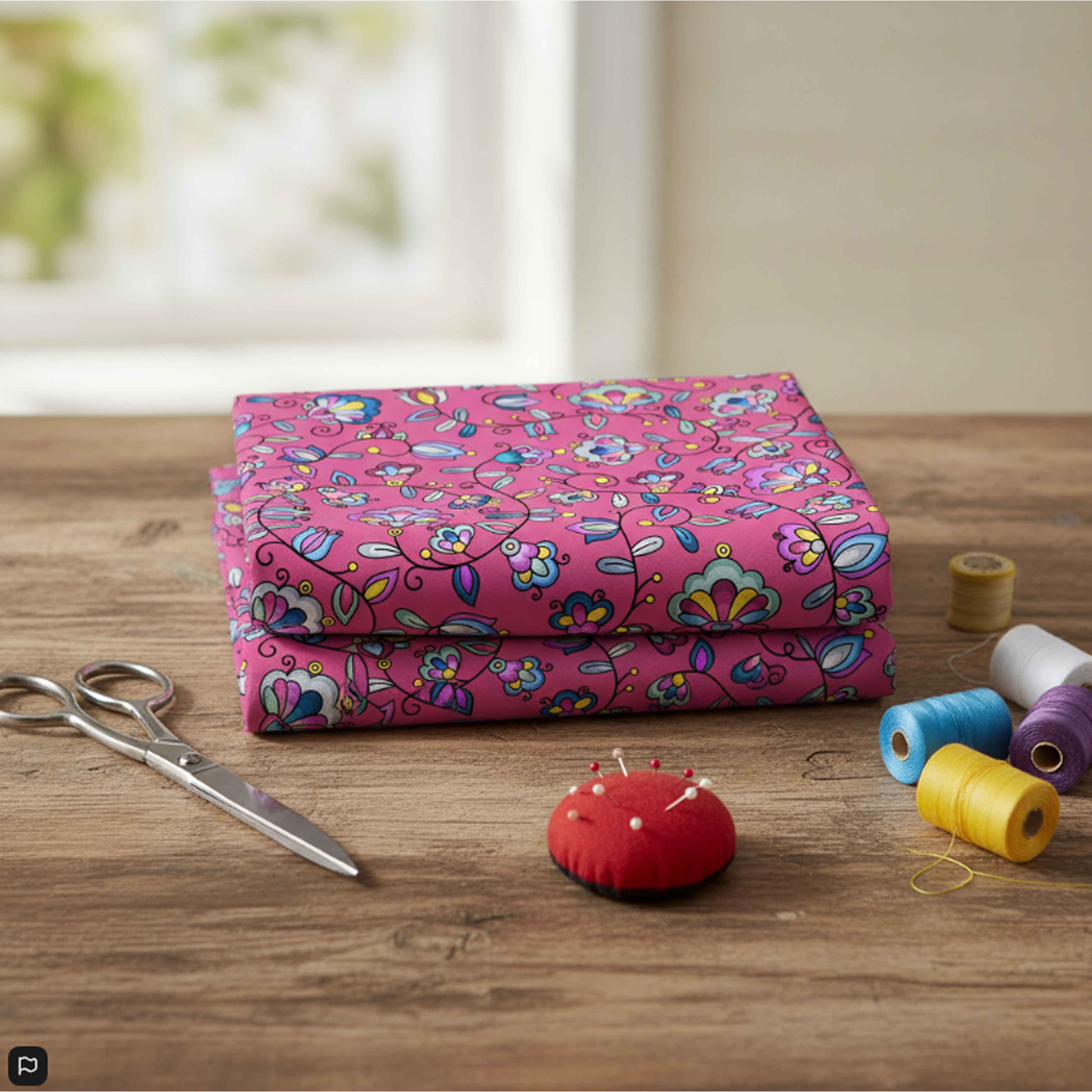 Autumn Bundle Blessing Pink Cotton Poplin