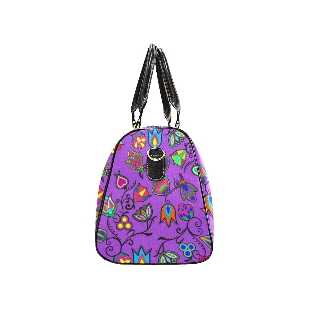 Indigenous Paisley - Dark Orchid New Waterproof Travel Bag/Large (Model 1639)