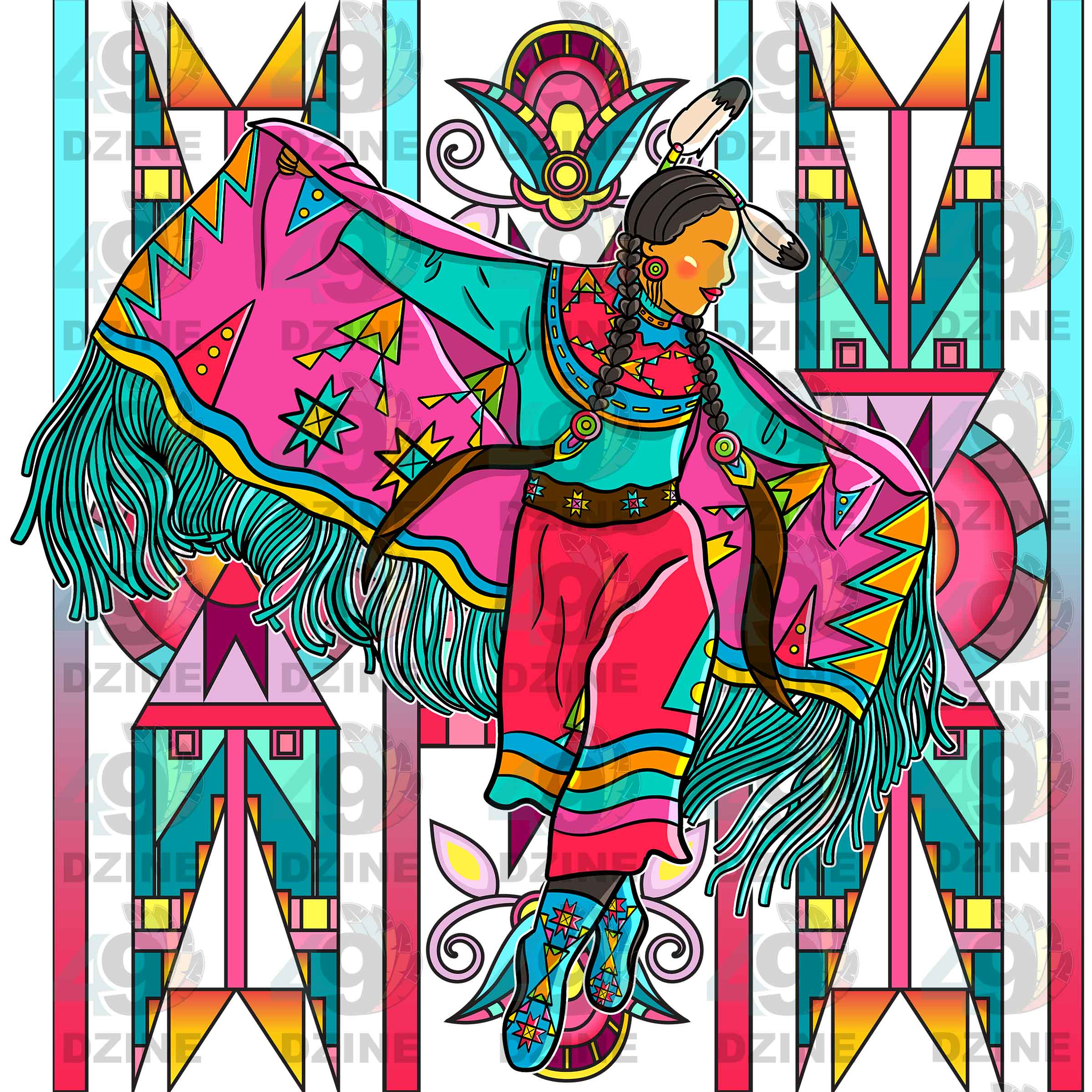 Women's Fancy Dancer Hoodies