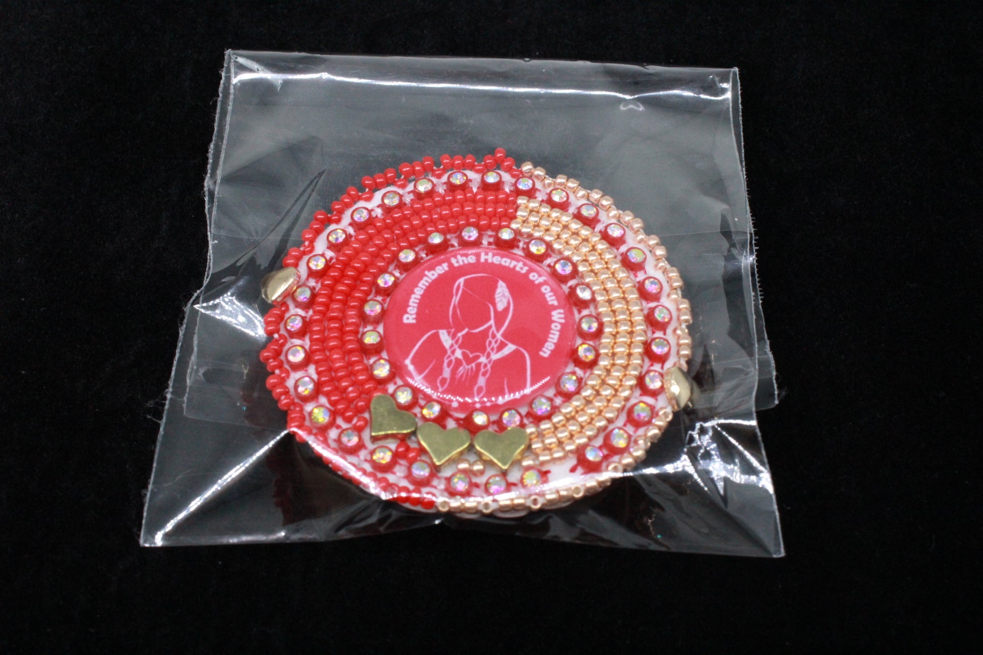 MMIW Red Beaded Pop Sockets