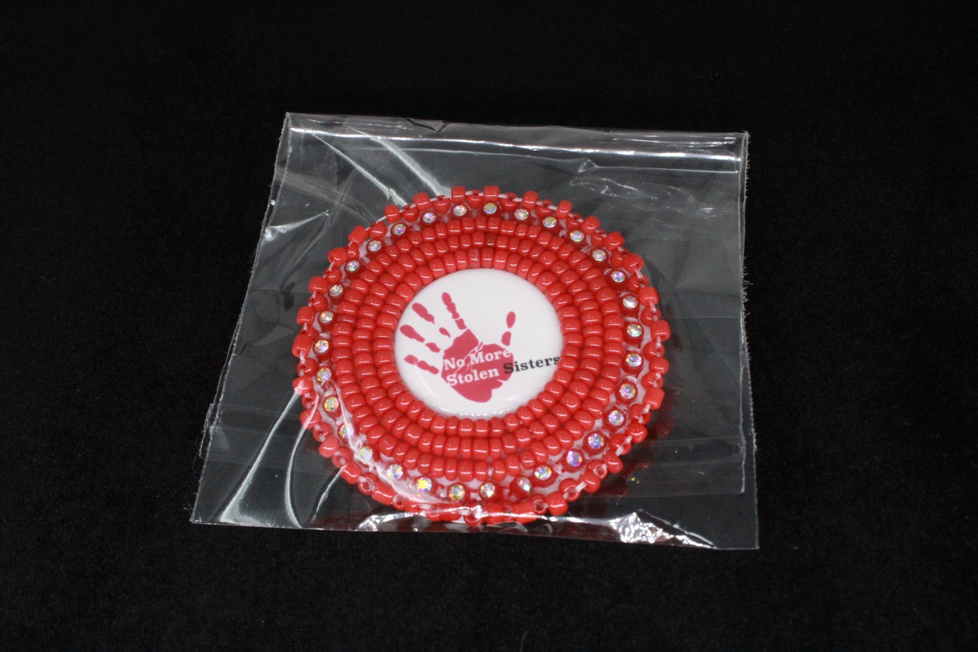 MMIW Red Beaded Pins