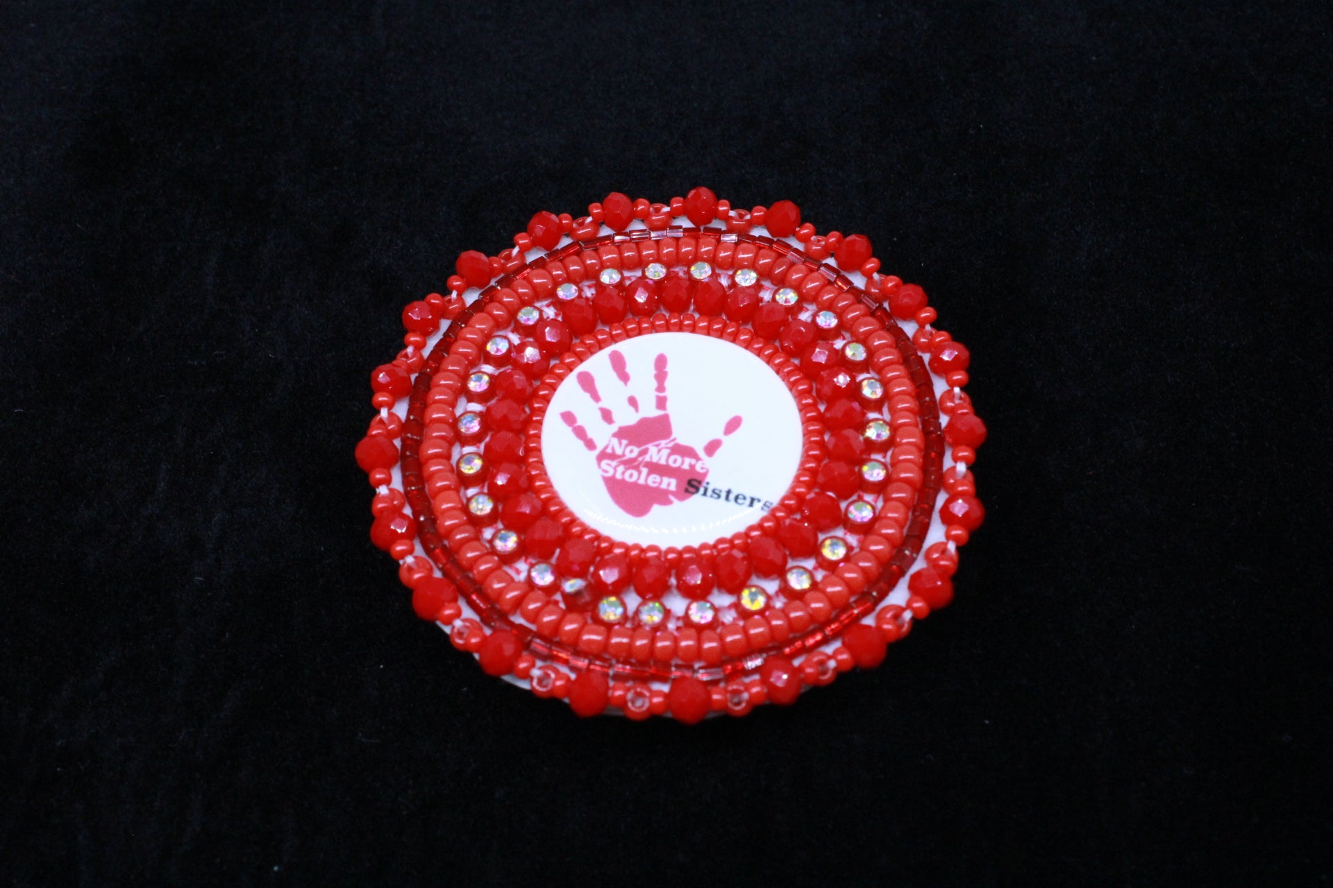 MMIW Red Beaded Pop Sockets