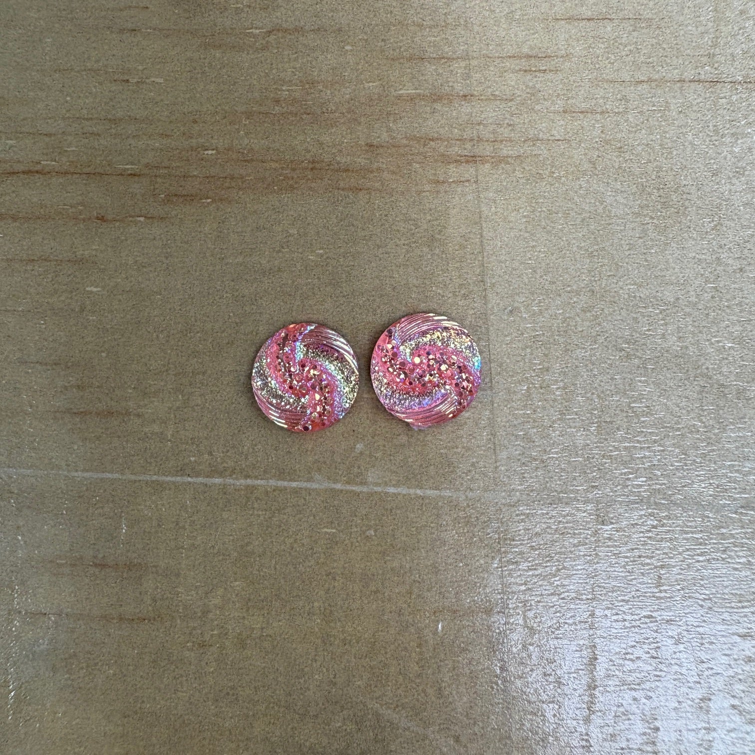 Small Swirl Cabochons Set of 2