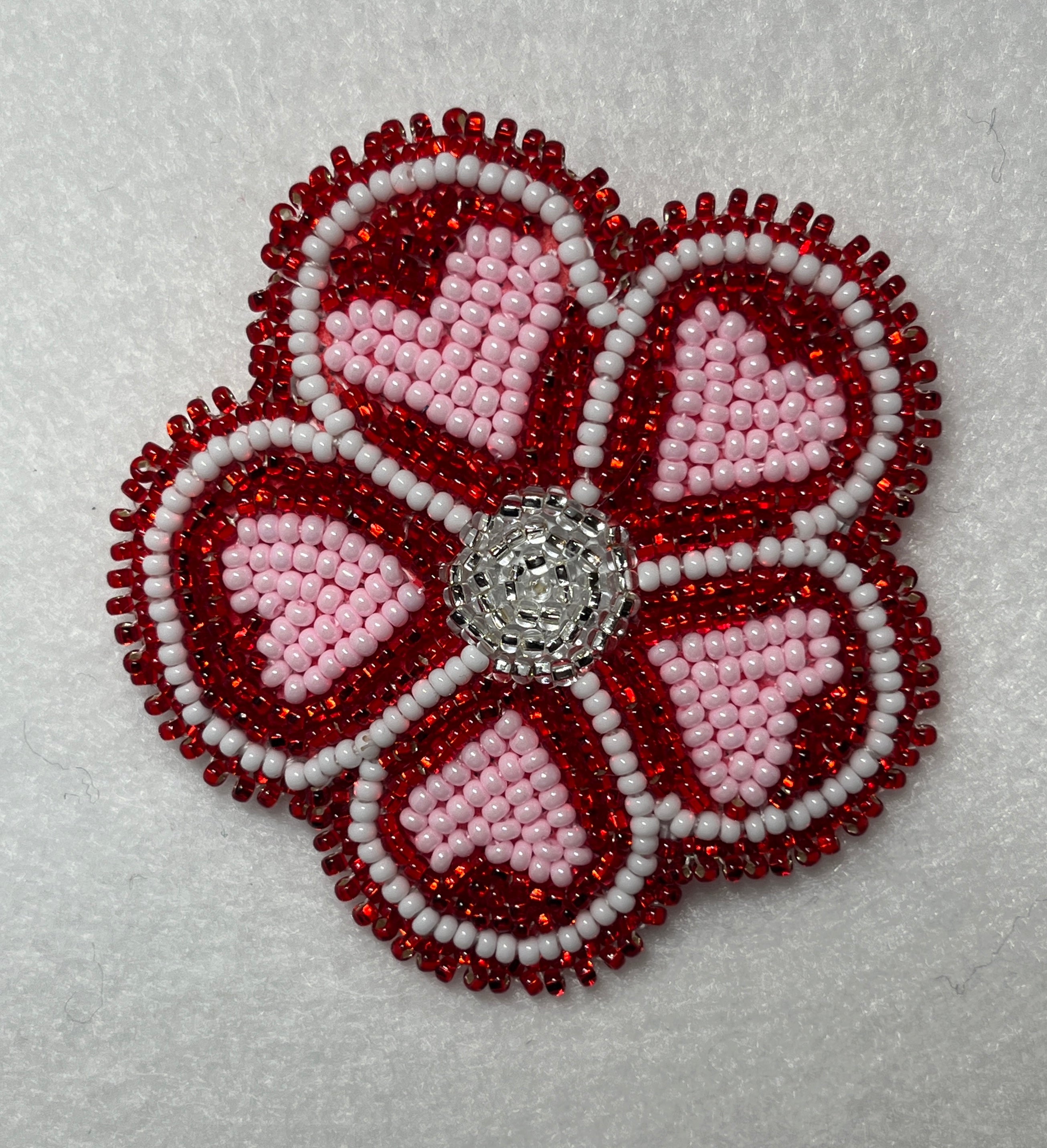 Brandon Swain Novlesky Heart Flower Pin