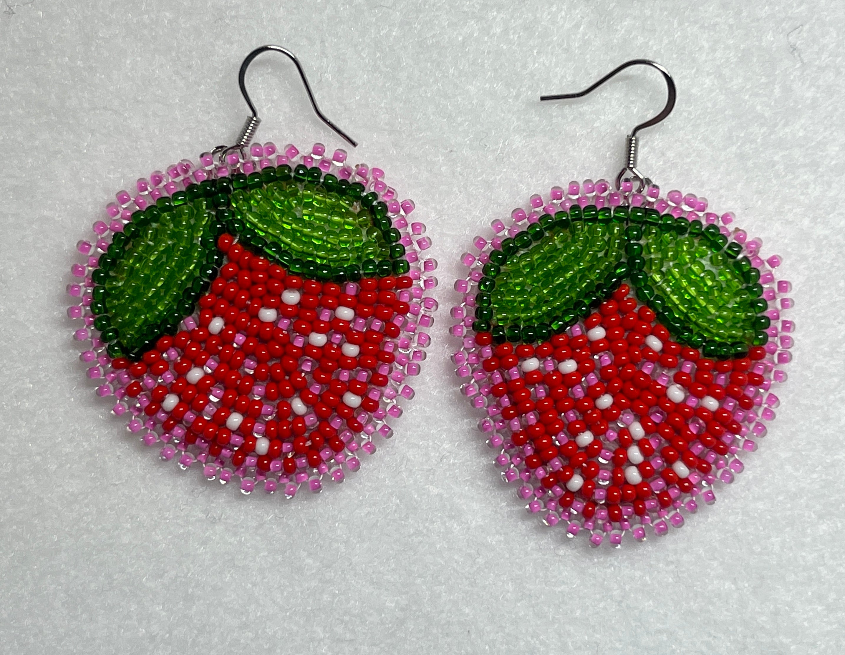 Brandon Swain Novlesky Red Berries Earrings