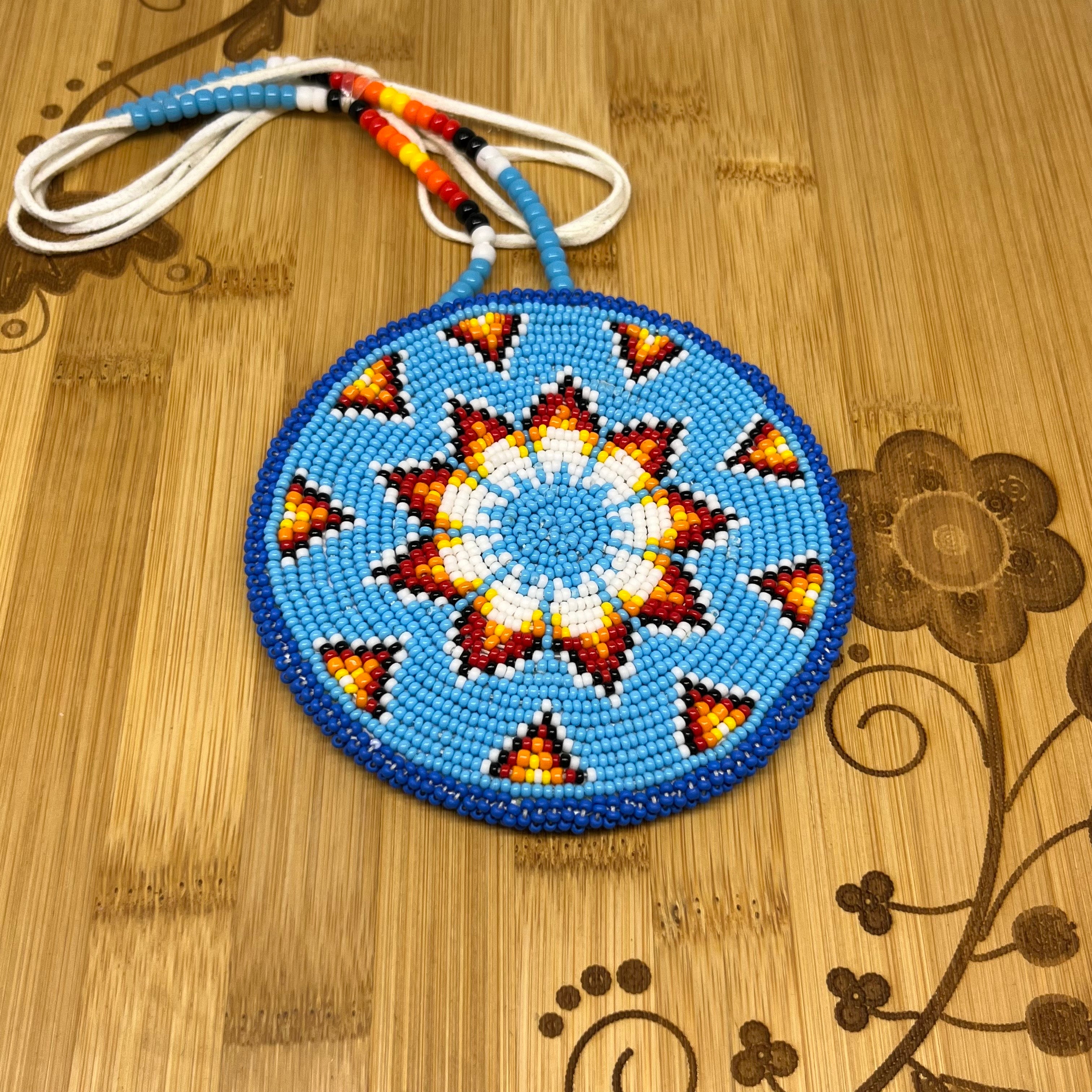 Danielle Redgun Geometric Beaded Medallion