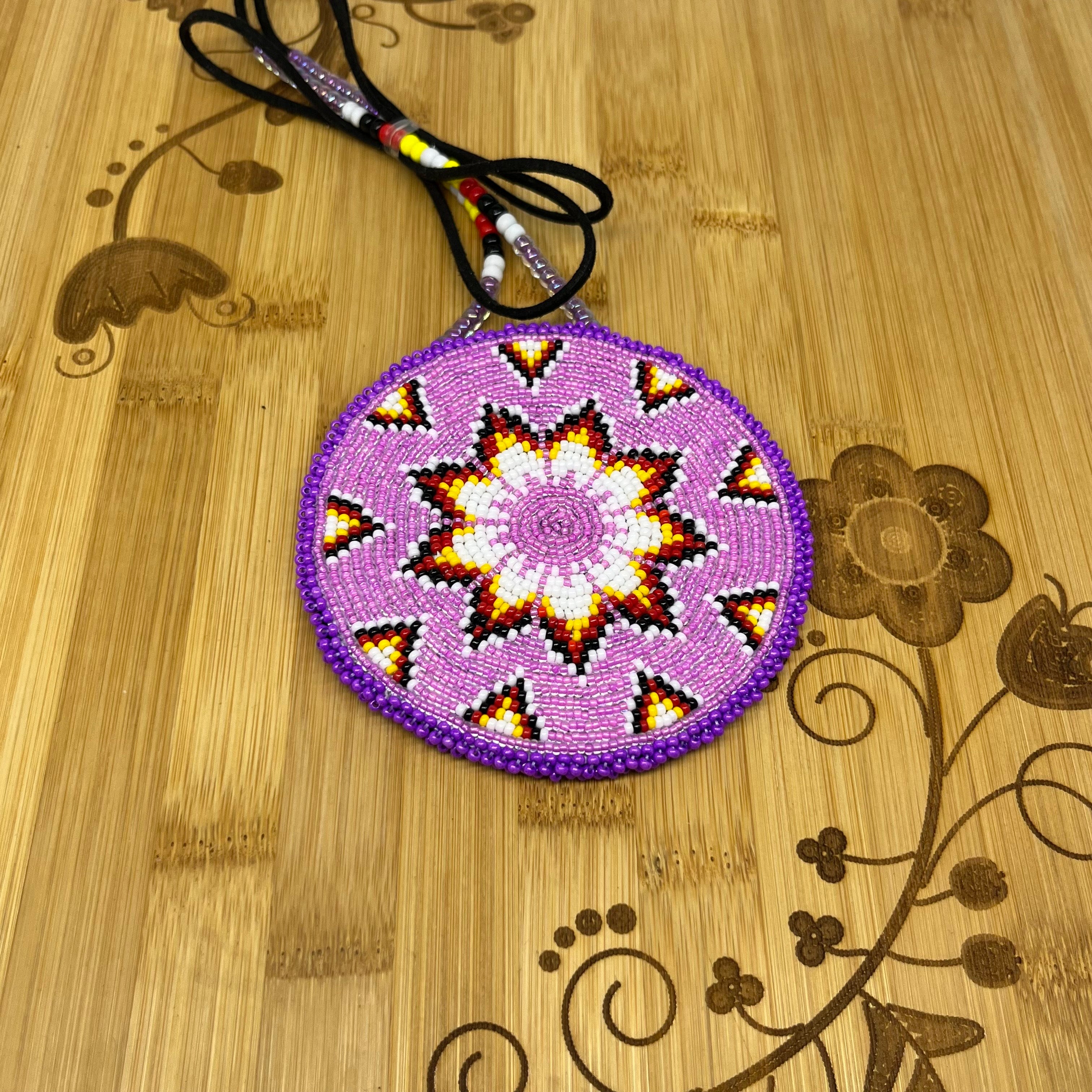 Danielle Redgun Geometric Beaded Medallion