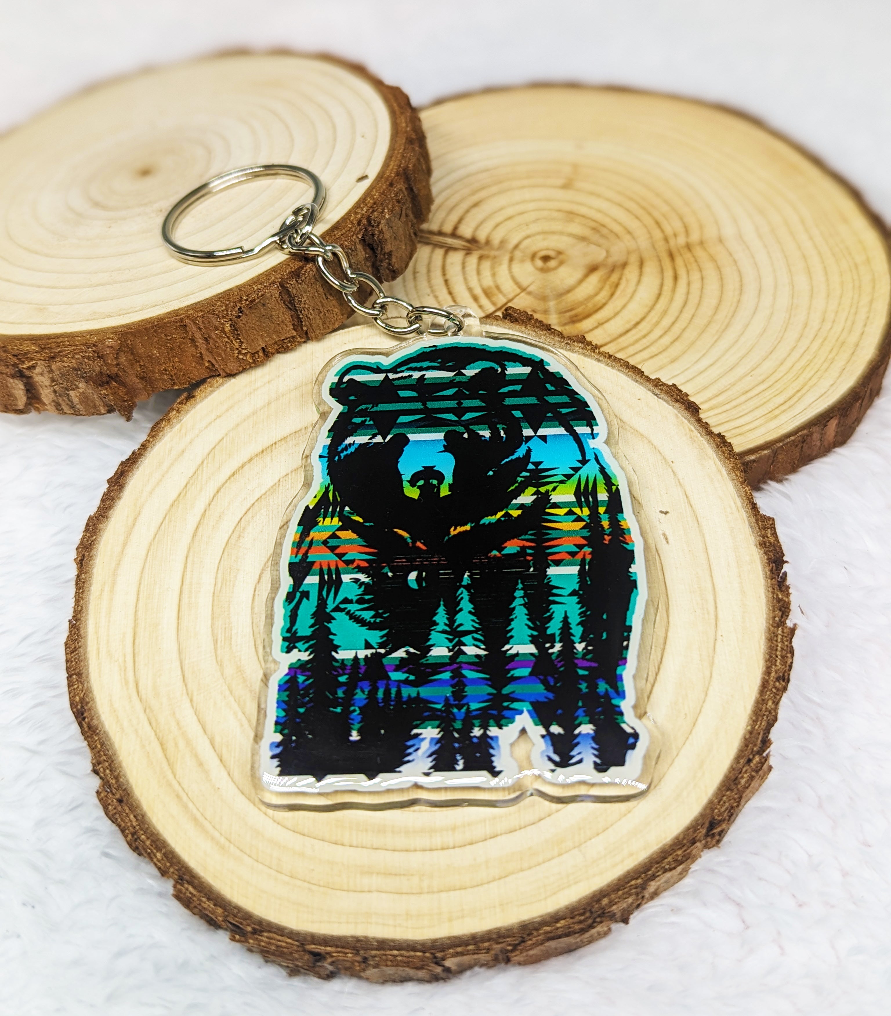 Forest Bear Key Chain