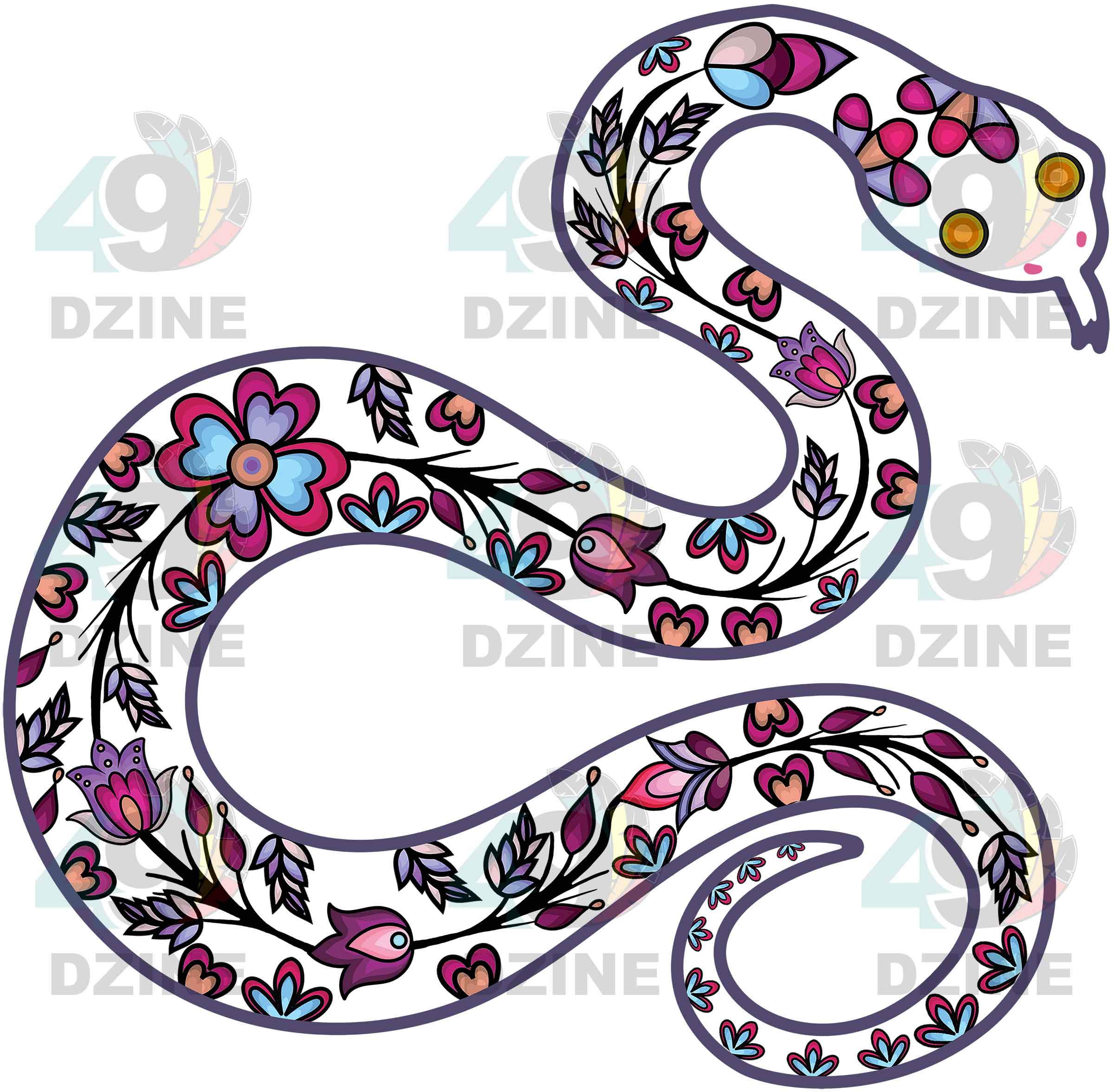 Snake Animal Motif 1 Various Sizes
