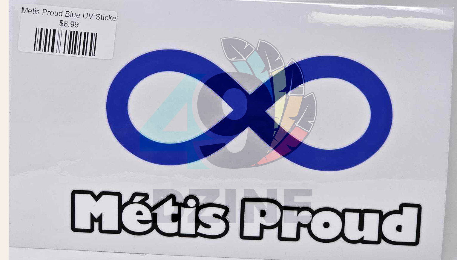 Metis Proud Blue UV Sticker