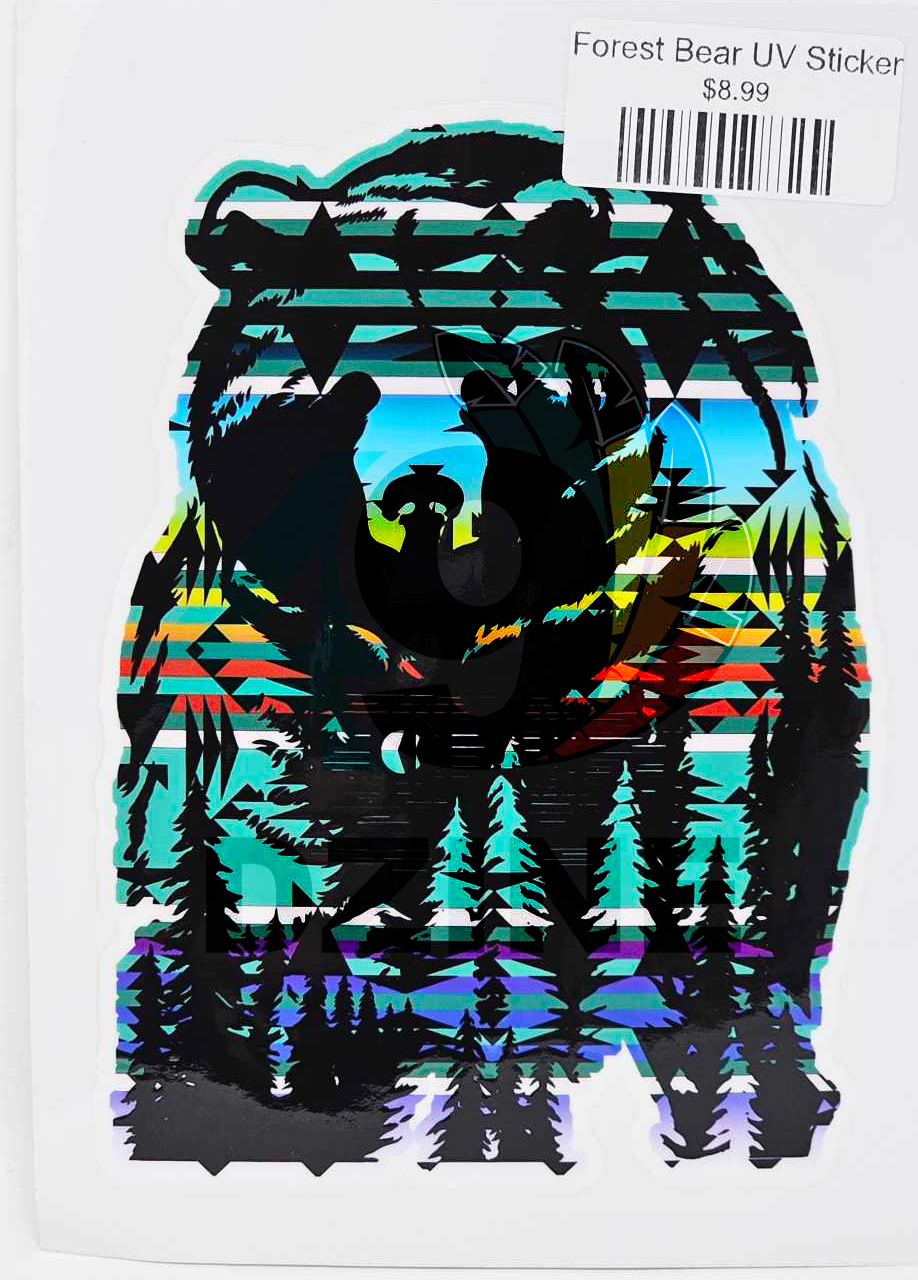 Forest Bear UV Sticker