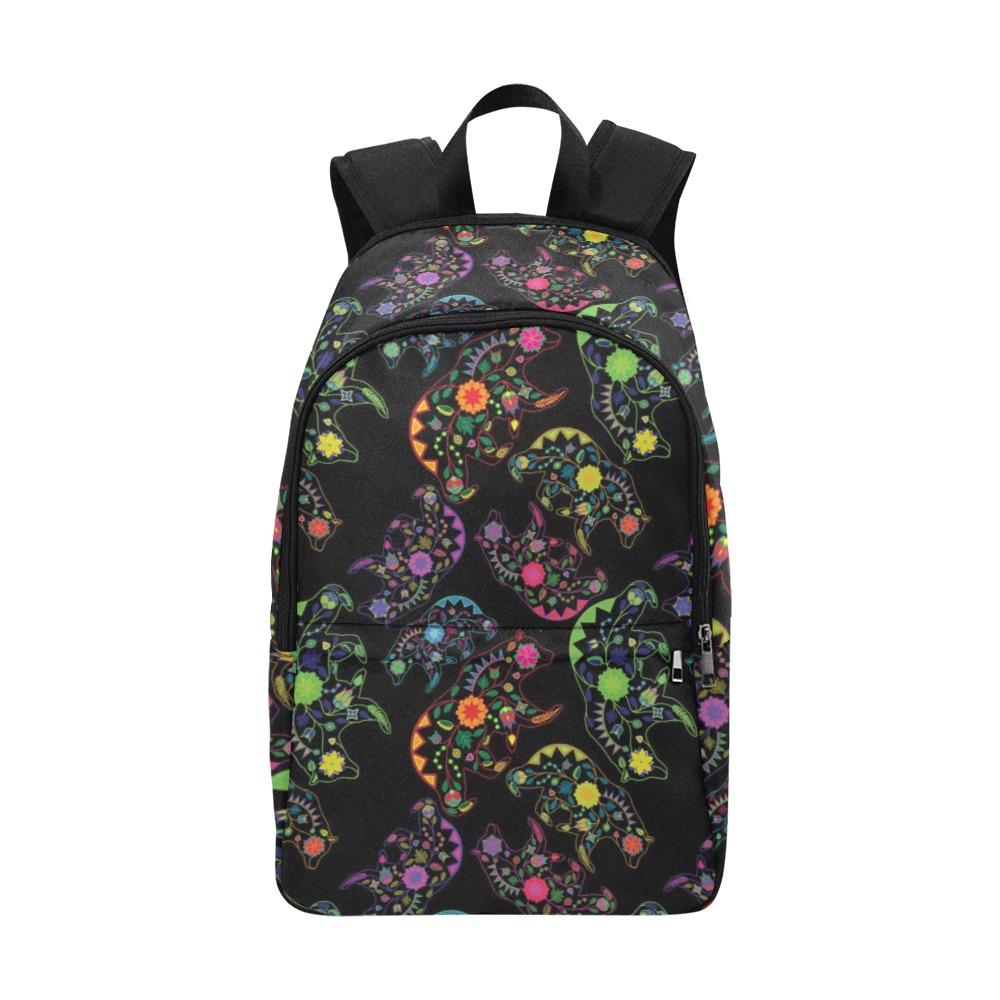 Floral Bear Fabric Backpack for Adult (Model 1659) Casual Backpack for Adult (1659) e-joyer 