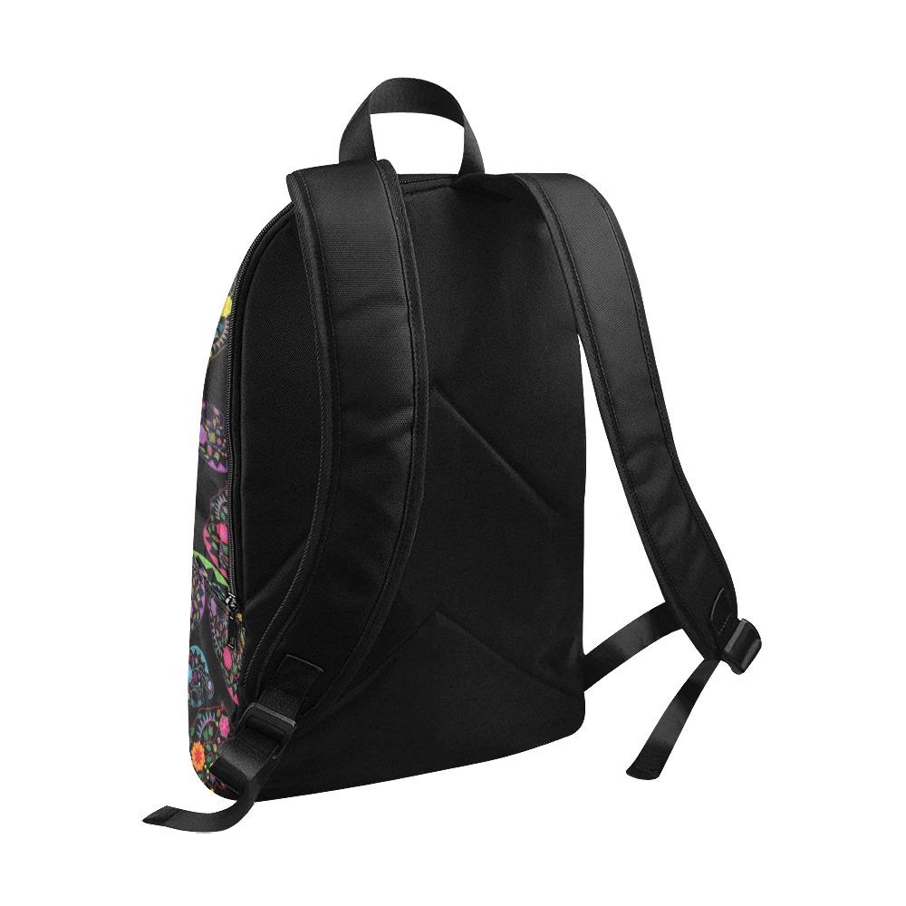 Floral Bear Fabric Backpack for Adult (Model 1659) Casual Backpack for Adult (1659) e-joyer 