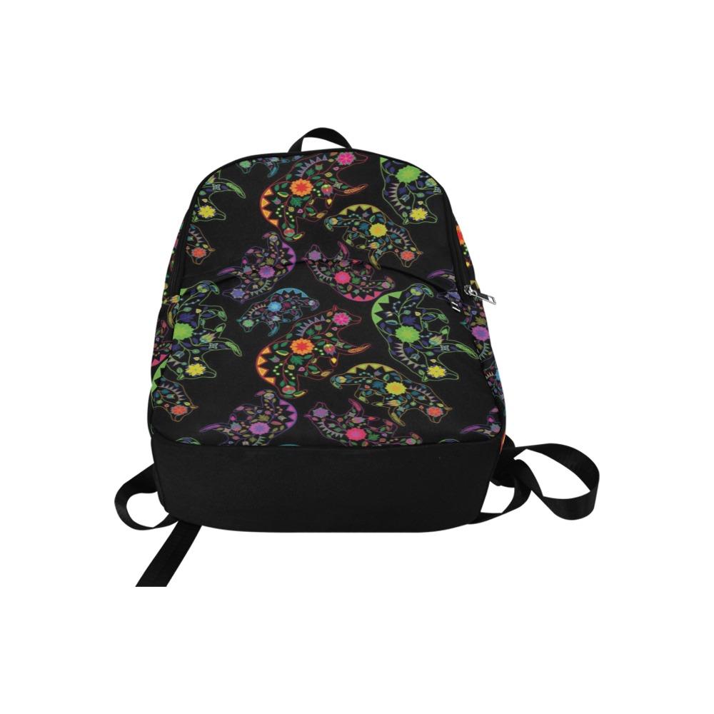 Floral Bear Fabric Backpack for Adult (Model 1659) Casual Backpack for Adult (1659) e-joyer 