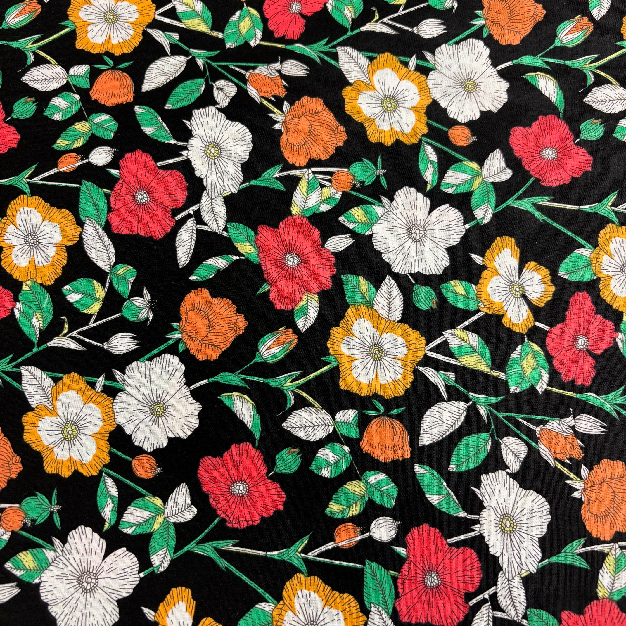 Punchy Petals Black