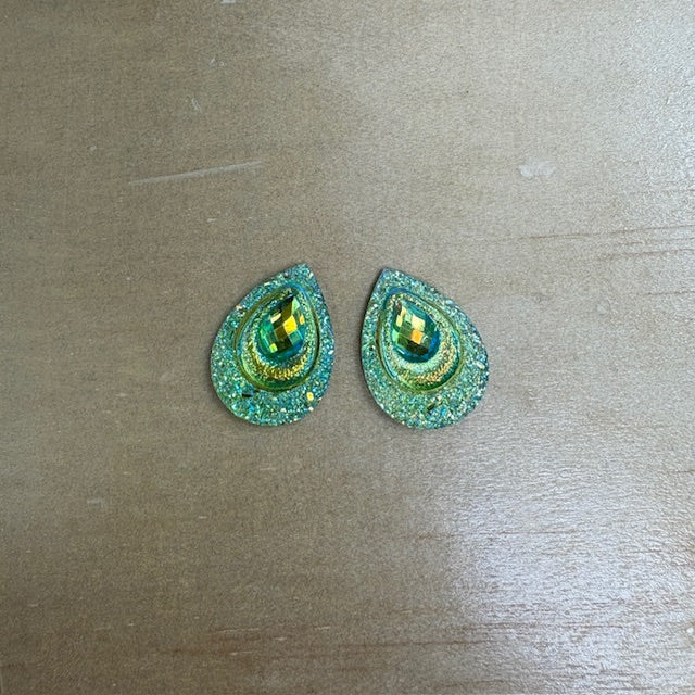 Teardop Cabochons Set of 2