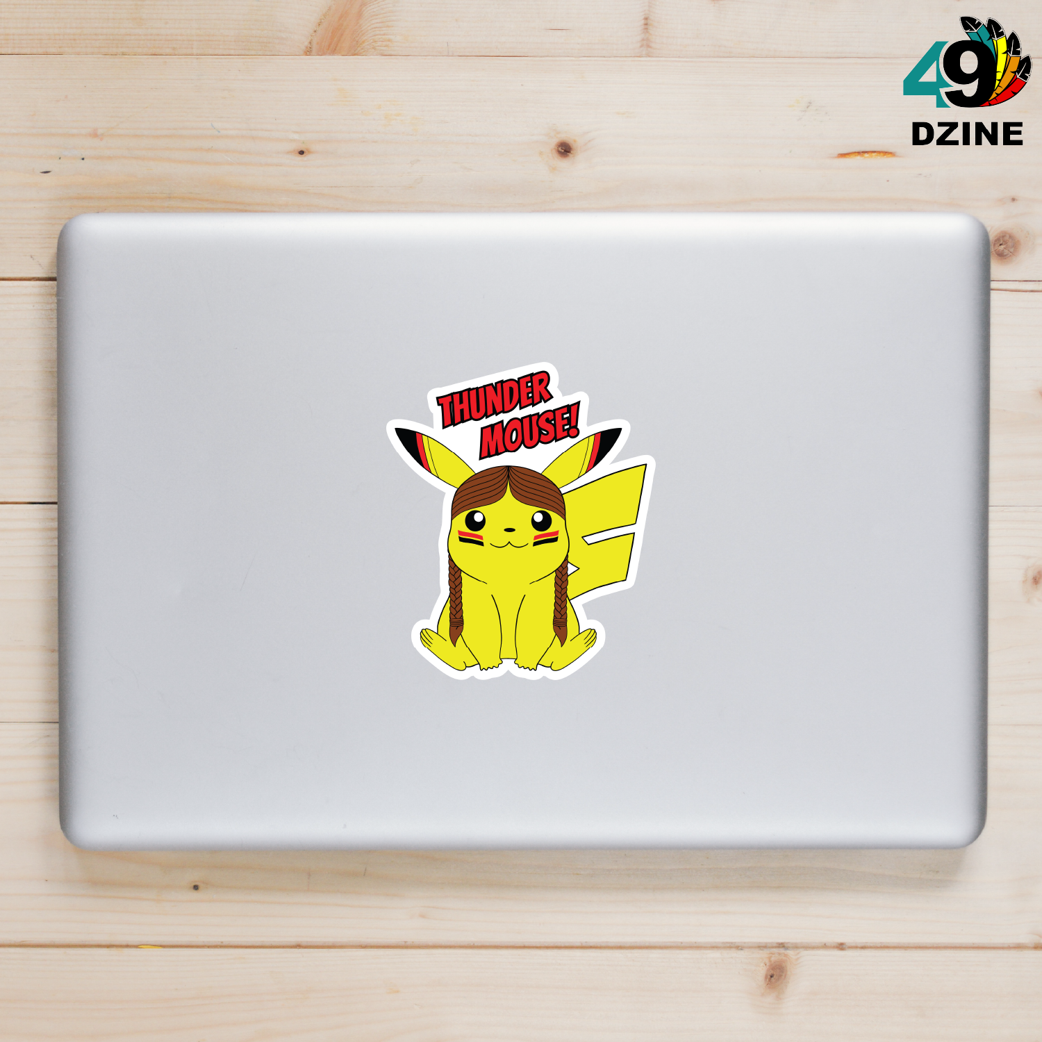 Thunder Mouse Sitting Sticker