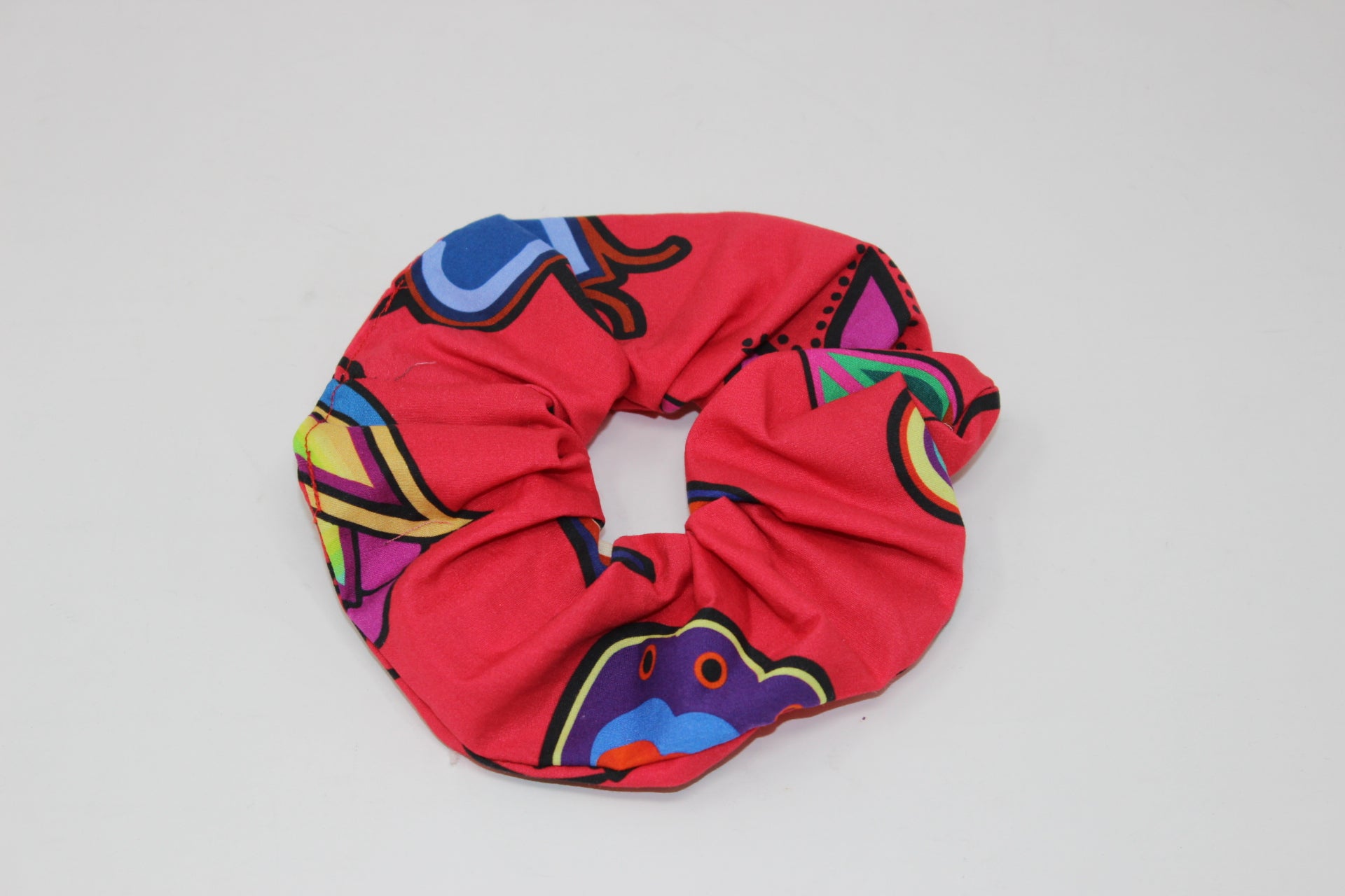 Indigenous Paisley Dahlia Scrunchie